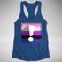 Genderfluid Pride Flag Exclamation Point Racerback Tank